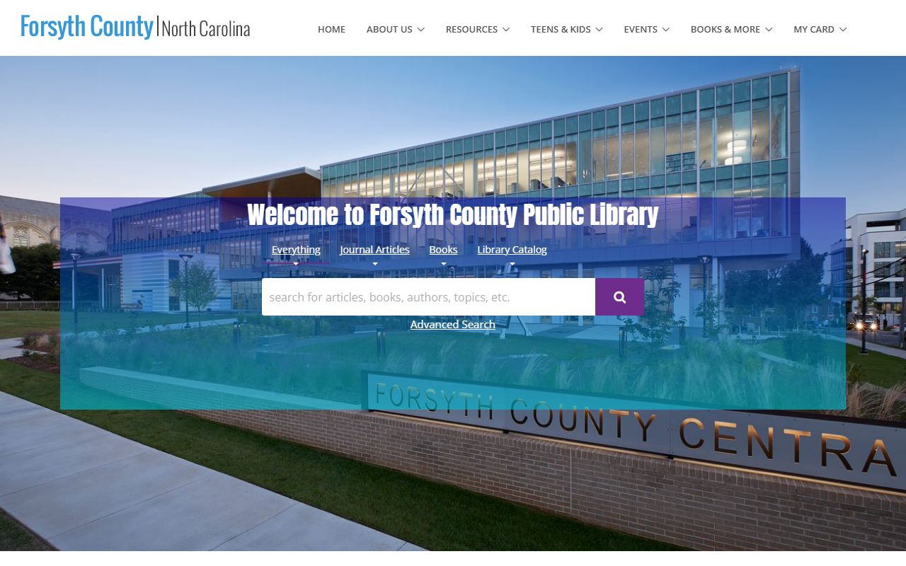 Forsyth County Public Library for Winston-Salem obituary and death records research