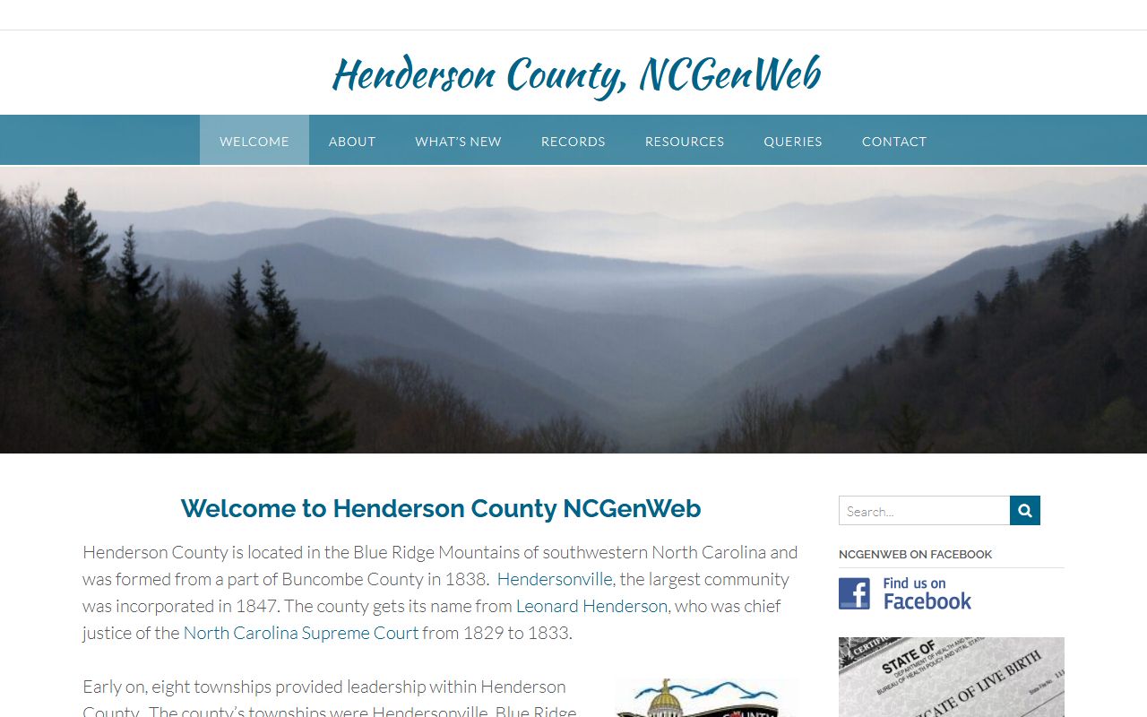 NCGenWeb Henderson County genealogy resources for Henderson County obituary and death record research