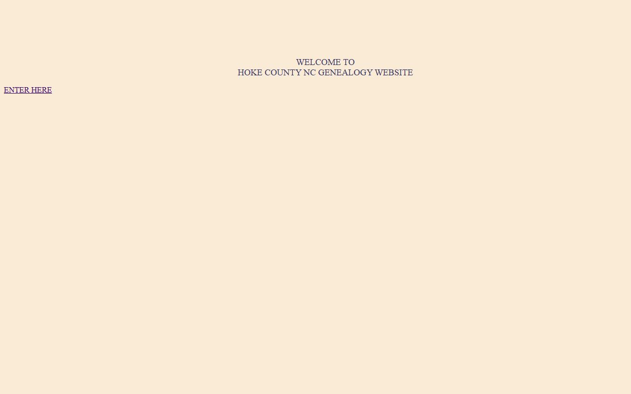 NCGenWeb Hoke County genealogy resources for Hoke County obituary and death record research