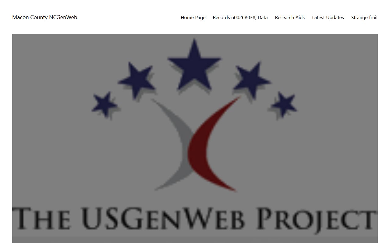 NCGenWeb Macon County page for obituary and death record research