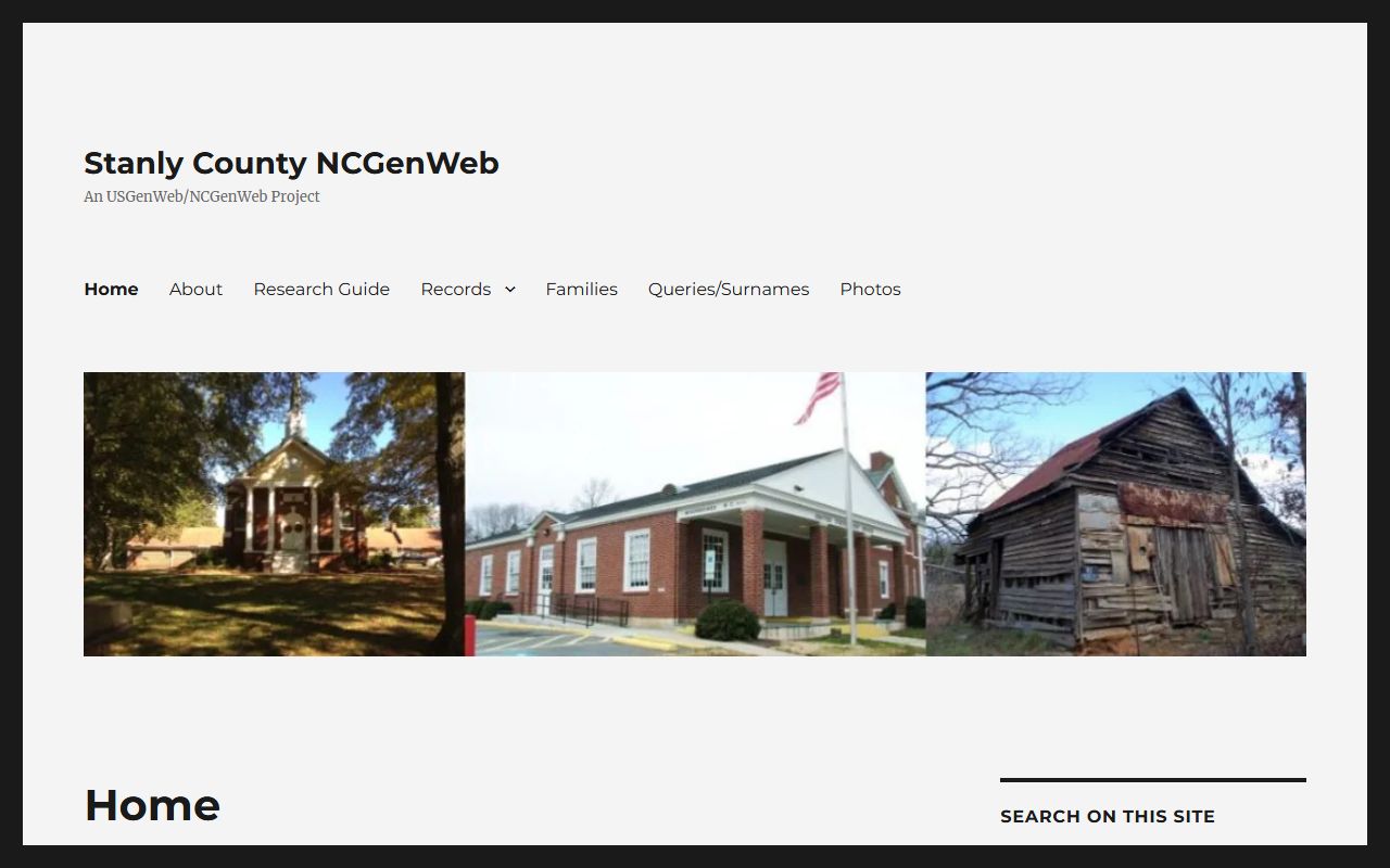 NCGenWeb Stanly County page for obituary and death record research