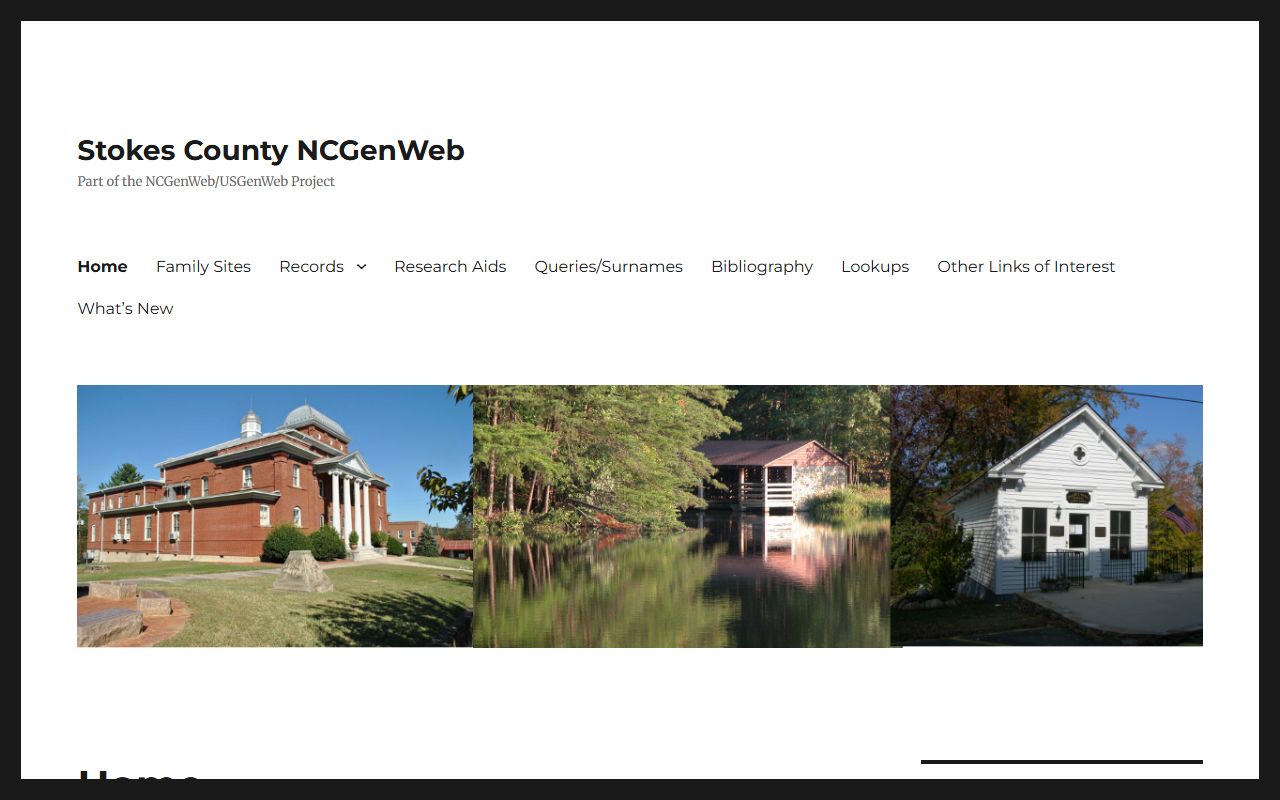 NCGenWeb Stokes County page for obituary and death record research