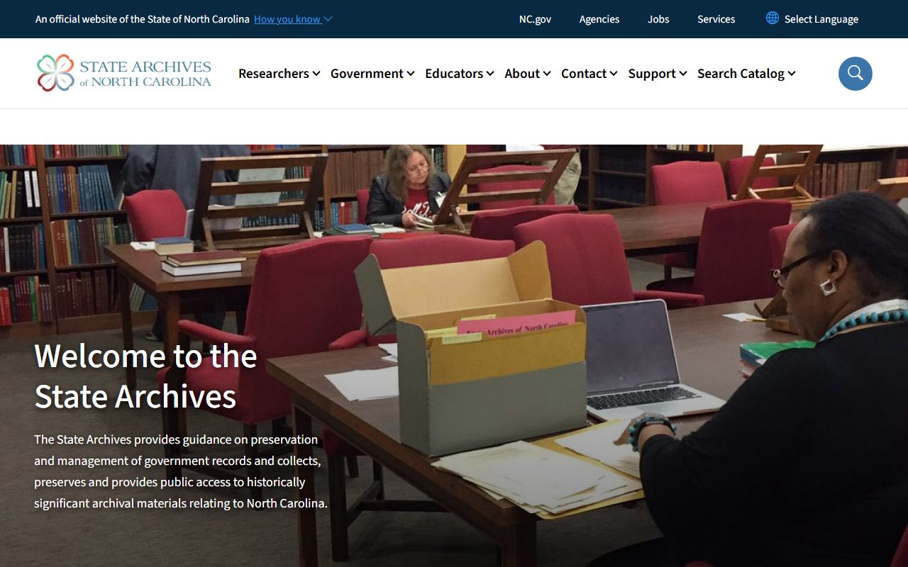 North Carolina State Archives obituary and death certificate collections